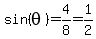 sin%28theta%29=4%2F8=1%2F2