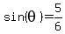 sin%28theta%29=5%2F6