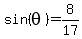 sin%28theta%29=8%2F17