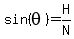 sin%28theta%29=H%2FN