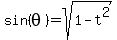 sin%28theta%29+=+sqrt%281+-+t%5E2%29