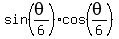 sin%28theta%2F6%29cos%28theta%2F6%29