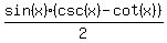 sin%28x%29%28csc%28x%29-cot%28x%29%29%2F2