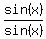 sin%28x%29%2Fsin%28x%29