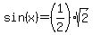 sin%28x%29=%281%2F2%29sqrt%282%29
