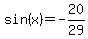 sin%28x%29+=+-20%2F29