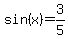 sin%28x%29+=3%2F5
