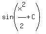 sin%28x%5E2%2F2%5E%22%22%2BC%29