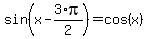sin%28x-3%2Api%2F2%29=cos%28x%29
