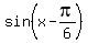 sin%28x-pi%2F6%29