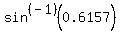 sin%5E%28-1%29%280.6157%29