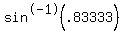 sin%5E-1%28.83333%29