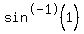 sin%5E-1%281%29