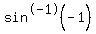 sin%5E-1+%28-1%29