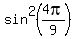 sin%5E2%284pi%2F9%29