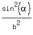 sin%5E2%28alpha%29%2Fb%5E2
