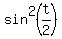 sin%5E2%28t%2F2%29