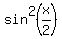 sin%5E2%28x%2F2%29