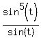 sin%5E5%28t%29%2Fsin%28t%29