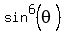 sin%5E6%28theta%29