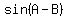 sin+%28A-B%29