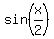 sin+%28x%2F2%29