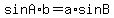 sin+A%2Ab+=+a%2Asin+B
