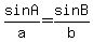 sin+A%2Fa+=+sin+B%2Fb