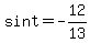 sin+t+=+-12%2F13