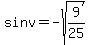 sin+v=-sqrt%289%2F25%29