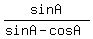 sinA%2F%28sinA-cosA%29