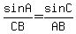 sinA%2FCB=sinC%2FAB