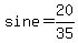 sine=20%2F35