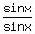sinx%2Fsinx