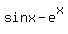 sinx+-+e%5Ex