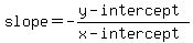 slope=-%28y-intercept%29%2F%28x-intercept%29