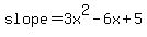 slope=3x%5E2-6x%2B5