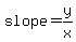 slope+=+y%2Fx
