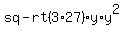 sq-rt%283%2A27%29y%2A+y%5E2%29