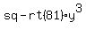 sq-rt%2881%29%2A+y%5E3%29