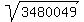 sqrt%28%093480049%09%29