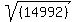 sqrt%28%28%09%0914992%09%29++%09%29
