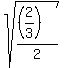 sqrt%28%28%282%2F3%29%29%2F2%29