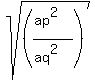 sqrt%28%28%28ap%5E2%29%2F%28aq%5E2%29%29%29