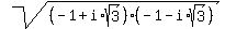 sqrt%28%28-1%2Bi%2Asqrt%283%29%29%28-1-i%2Asqrt%283%29%29%29