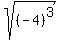 sqrt%28%28-4%29%5E3%29