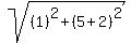 sqrt%28%281%29%5E2%2B%285%2B2%29%5E2%29
