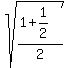 sqrt%28%281%2B1%2F2%29%2F2%29