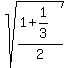 sqrt%28%281%2B1%2F3%29%2F2%29