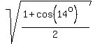 sqrt%28%281%2Bcos%2814%5E%22o%22%29%29%2F2%29